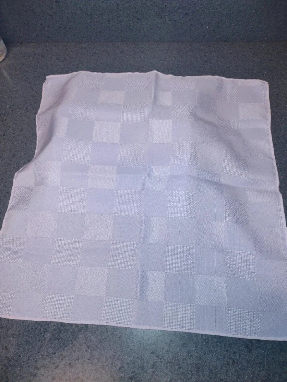 Set of 6 Soft Lilac Checkered Weave Cloth Napkins Pastel Purple/ Lilac Unbranded